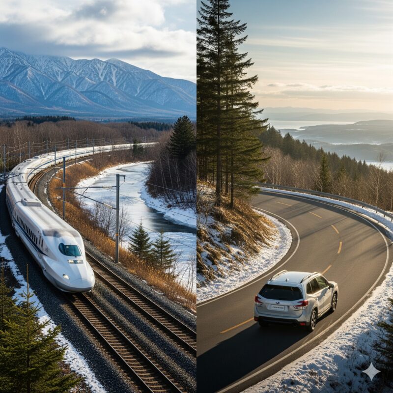 北海道旅行　電車